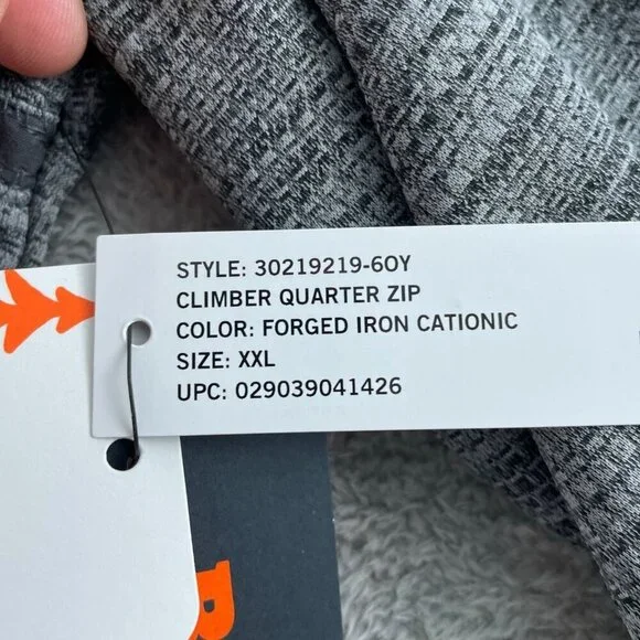 Bass Outdoor Climber Quarter Zip Pullover XXL Mens NWT 5589 - Picture 5 of 10